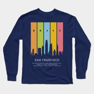 skyline city of san francisco Long Sleeve T-Shirt